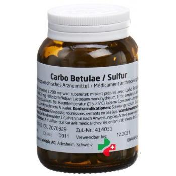 Weleda Carbo Betulae/Sulfur Tabl 50 g